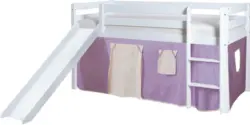 Spielbett 'Manuel',aus Kiefer, lila/weiß/beige