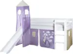mömax Spielbett 'Kasper',aus Kiefer, weiß/flieder