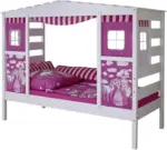 mömax Hausbett 'Lio',aus Kiefer, pink