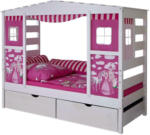 mömax Wels - Ihr Trendmöbelhaus in Wels Hausbett 'Lio', aus Kiefer, pink