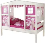 mömax Dornbirn - Ihr Trendmöbelhaus in Dornbirn Hausbett 'Lio Mini', aus Kiefer, rosa