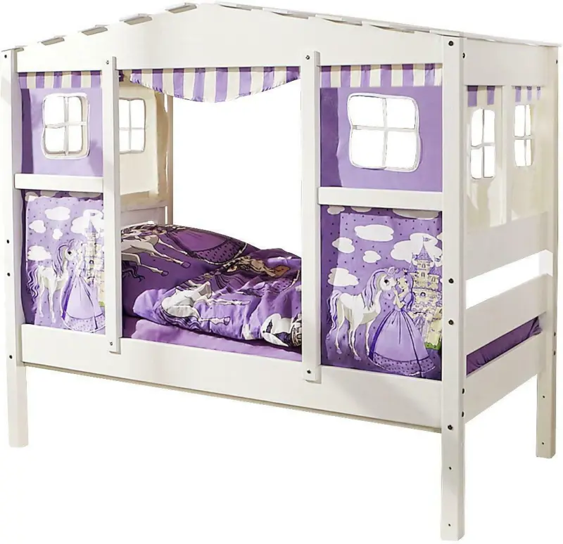 Hausbett 'Lio Mini', aus Kiefer, flieder