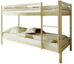 Etagenbett 'Rene', aus Kiefer, naturfarben