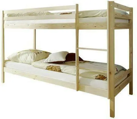 Etagenbett 'Rene', aus Kiefer, naturfarben