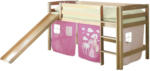 mömax Villach - Ihr Trendmöbelhaus in Villach Spielbett 'Theo R', aus Buche, buchefarben/pink
