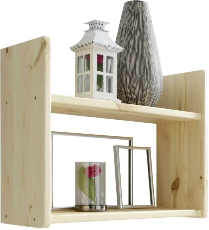 Wandregal 'Mona', aus Kiefer, kieferfarben