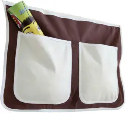 Betttasche 'Stofftasche', braun/beige
