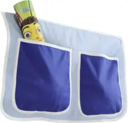 Betttasche 'Stofftasche', hellblau/dunkelblau