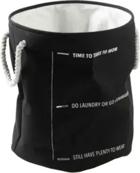 Wäschekorb Joel in Schwarz ca. 62 l