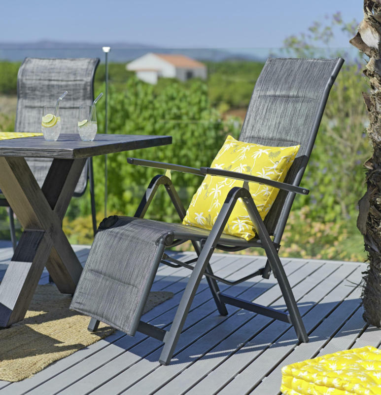 Garten-Relaxsessel Bono in Anthrazit