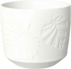 Übertopf Palm in Weiß Ø ca. 16,5cm
