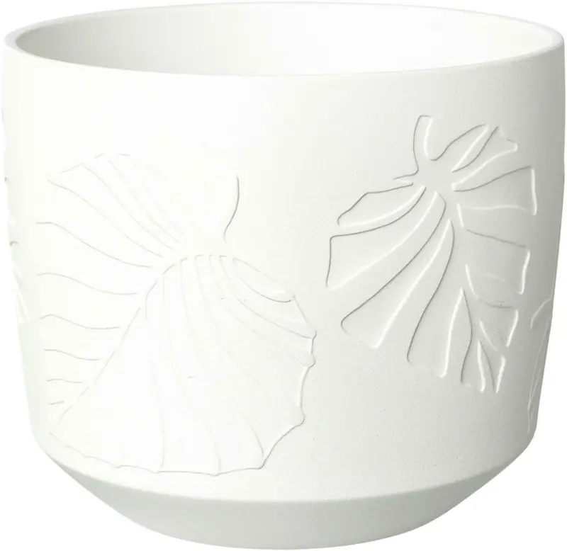 Übertopf Palm in Weiß Ø ca. 16,5cm