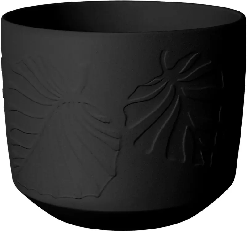 Übertopf Palm in Schwarz Ø ca. 14cm
