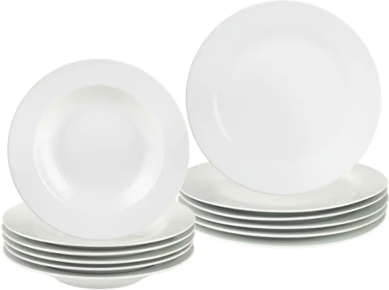 Tafelservice Kerstin in Weiß, 12-teilig