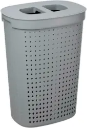 Wäschetonne Seoul in Grau ca. 61l
