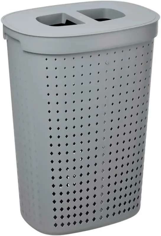 Wäschetonne Seoul in Grau ca. 61l