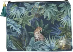 Kosmetiktasche Jungle in Grün ca. 21x16cm