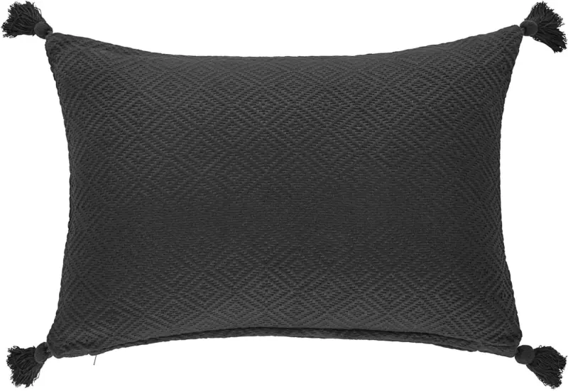 Zierkissen Frieda in Schwarz ca. 40x60cm