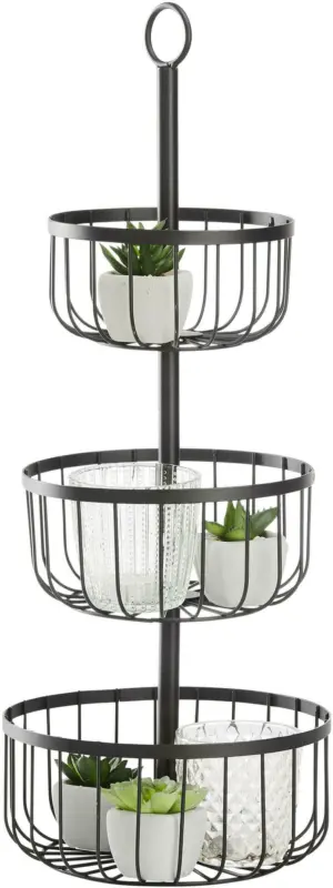 Etagere Cobo in Schwarz