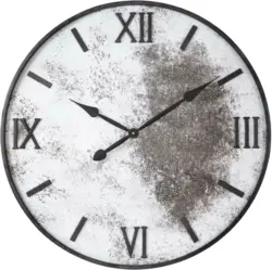 Wanduhr Spazio in Grau Ø ca. 75 cm