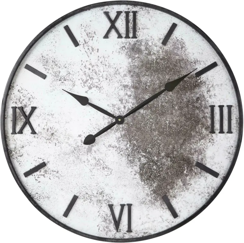 Wanduhr Spazio in Grau Ø ca. 75 cm