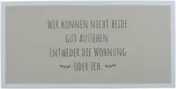 Dekoschild Wording aus Eisen