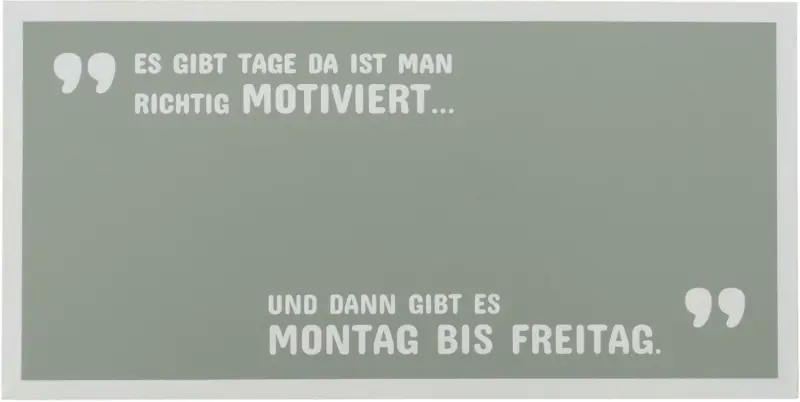 Dekoschild Wording in Grau