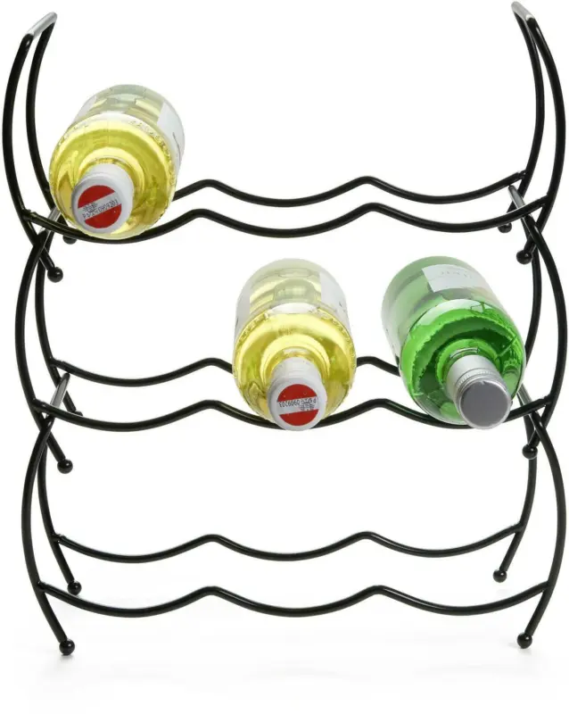 Weinregal Giovanni in Schwarz