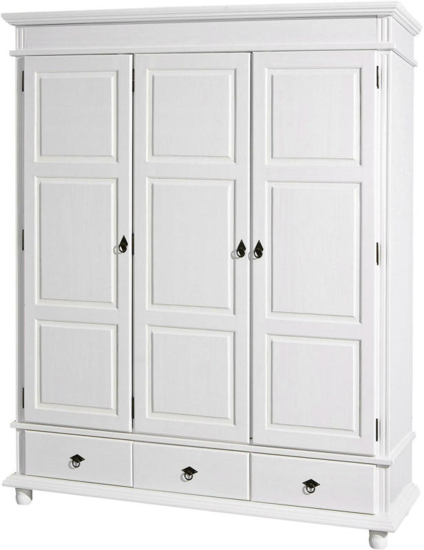 Drehtürenschrank in Weiß