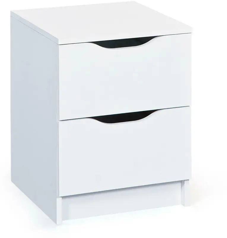 Nachtkästchen 'West 2', weiss