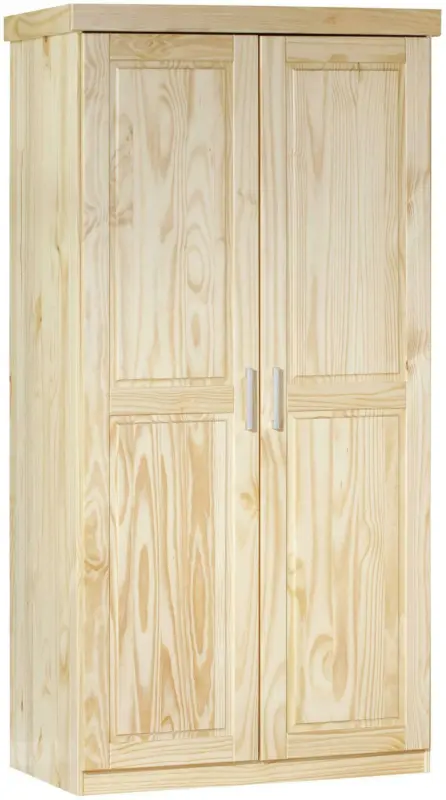 Drehtürenschrank 'Leon' , aus Kiefer , natur