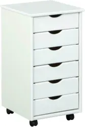 Rollcontainer 'Simon' , aus Kiefer , weiß