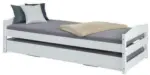 mömax Bett 'Vindas' , aus Kiefer , weiß