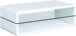 Couchtisch 'Xono' , ca 120x60 cm, weiß