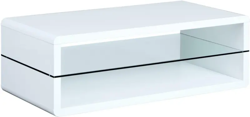 Couchtisch 'Xono' , ca 120x60 cm, weiß