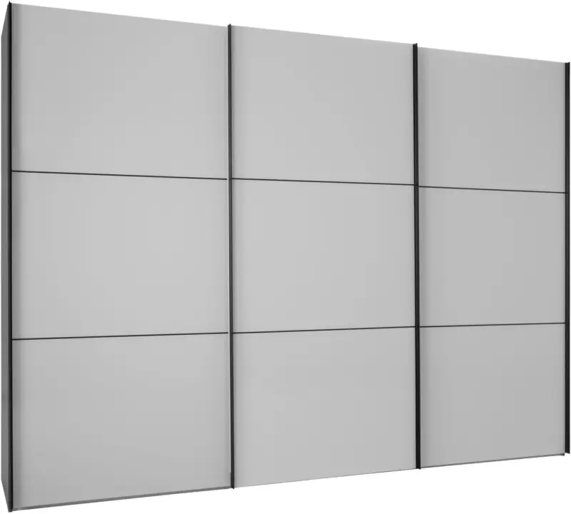 Schwebetürenschrank in Grau