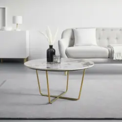 Couchtisch 'Gianio', Ø ca.79,5cm, Marmor