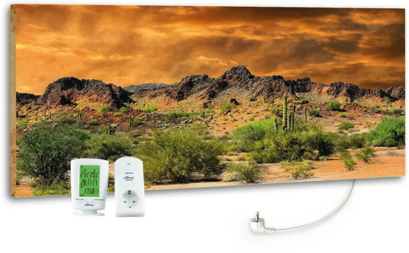 Infrarot-Heizpaneel Adventure Rocks m. Thermostat