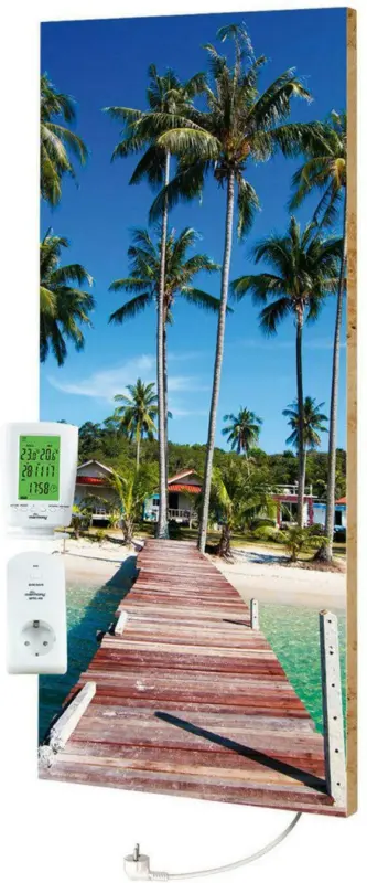 Infrarot-Heizpaneel Beach Palms mit Thermostat