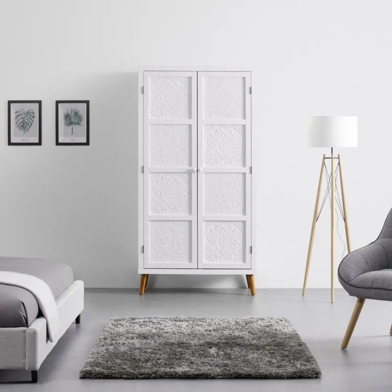 Kleiderschrank 'Rosalia', weiß