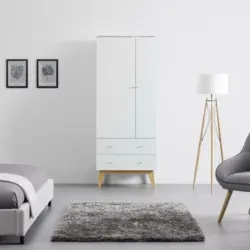Kleiderschrank 'Milo', weiß