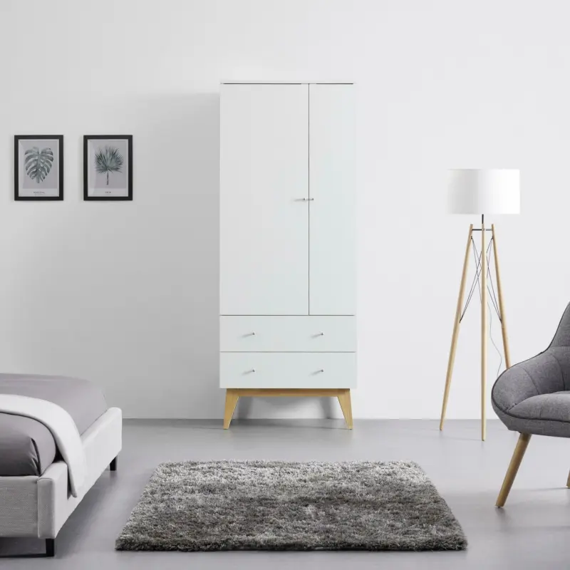 Kleiderschrank 'Milo', weiß