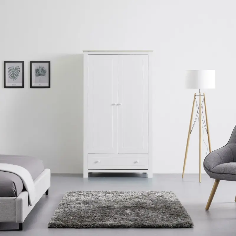KLEIDERSCHRANK in weiß 'Marie'