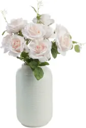 Dekovase Dunes in Weiß Ø ca. 18,5cm