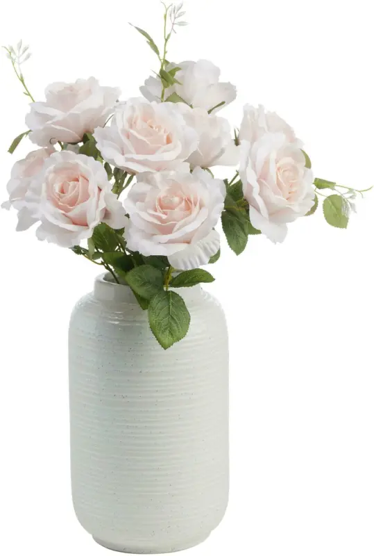 Dekovase Dunes in Weiß Ø ca. 18,5cm