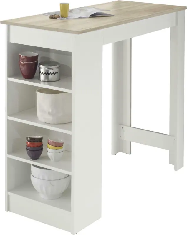 Bartisch 'Mojito' , ca 115x50 cm, weiß