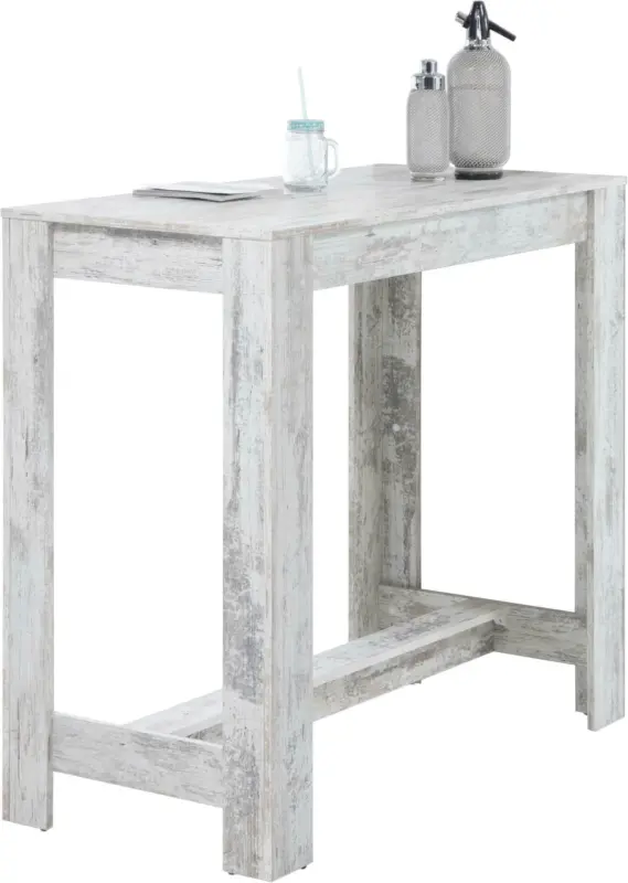 Bartisch 'Hugo' , ca 120x58 cm, weiß