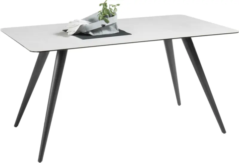 Esstisch 'Logan' , ca 160x90 cm, hellgrau