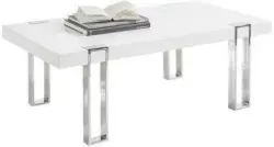 Couchtisch 'Austin' , ca 110x60 cm, weiß