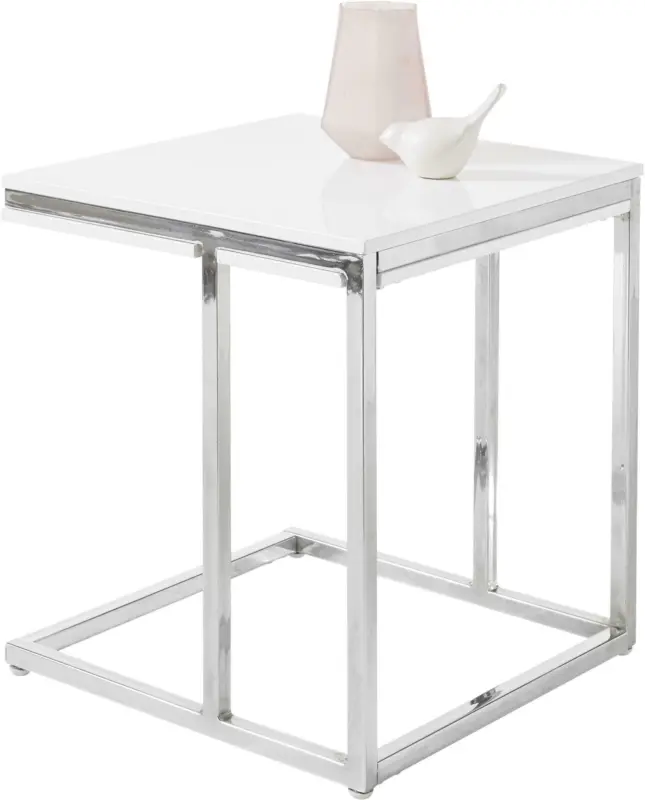Couchtisch 'Reno Mini' , ca 45x45 cm, weiß